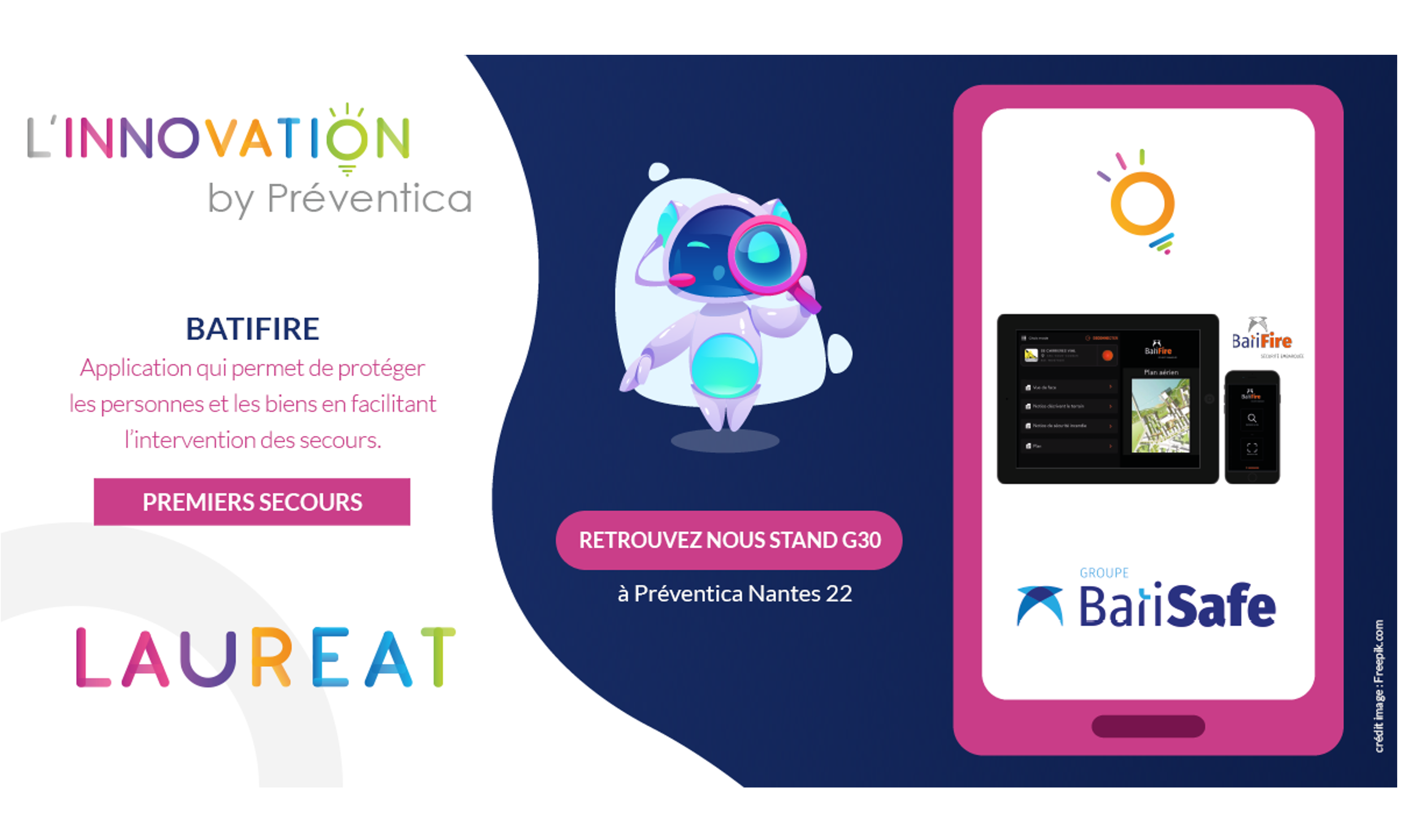 L’application BatiFire, récompensée par le Prix de L’Innovation Préventica L’application BatiFire, récompensée par le Prix de L’Innovation Préventica